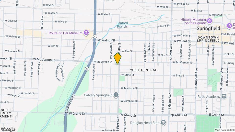 617 S Fort Ave Map and Location Details