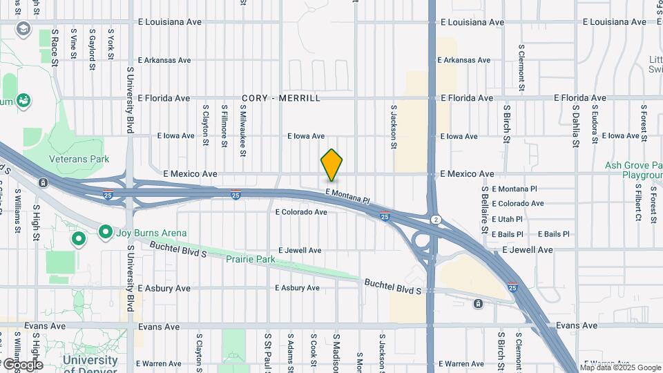 1729 S Madison St Map and Location Details