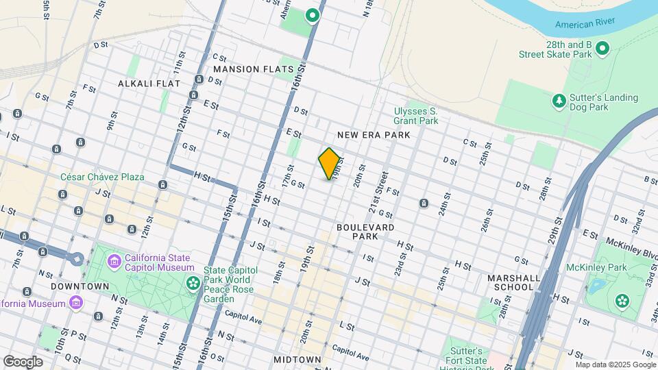 616 19th St Map and Location Details