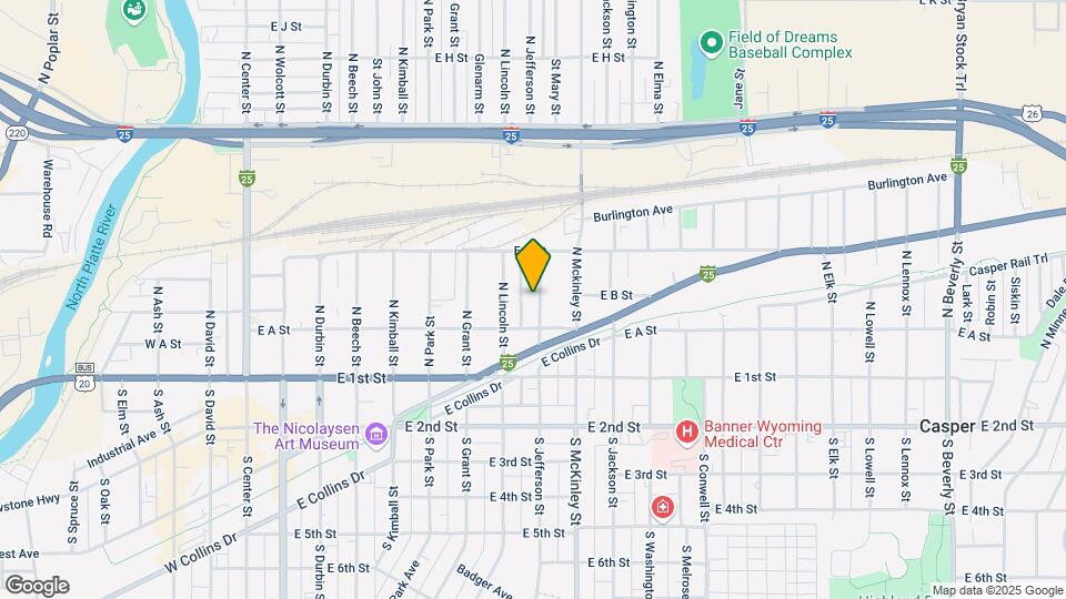 244 N Jefferson St Map and Location Details