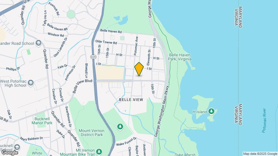 1302 Belle View Blvd Map and Location Details