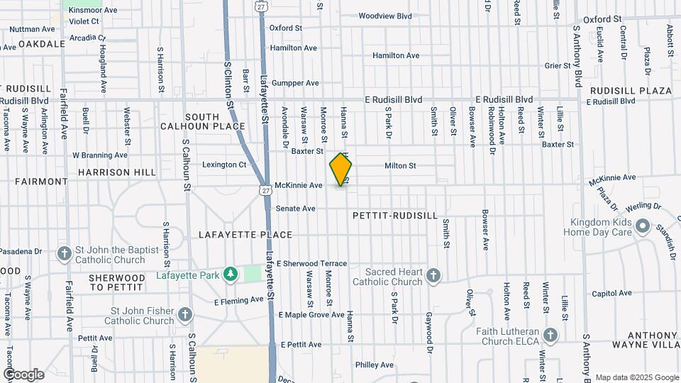 4306 S Hanna St Map and Location Details