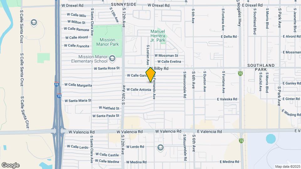 341 W Calle Margarita Map and Location Details