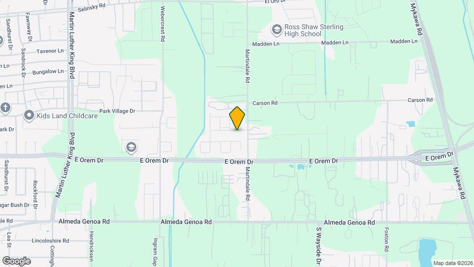 6118 Peaceful Ridge Dr Map and Location Details