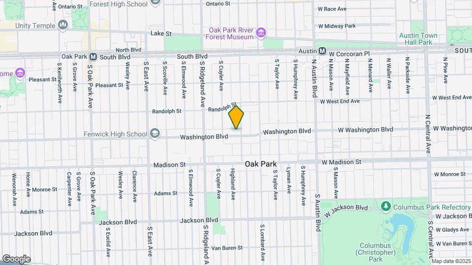 238-250 Washington Blvd. and 347-357 S. Harvey Ave. Map and Location Details