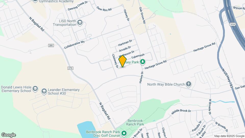 1104 Hillrose Dr Map and Location Details