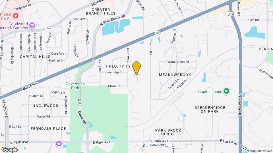 2221 Glenwood Ln Map and Location Details