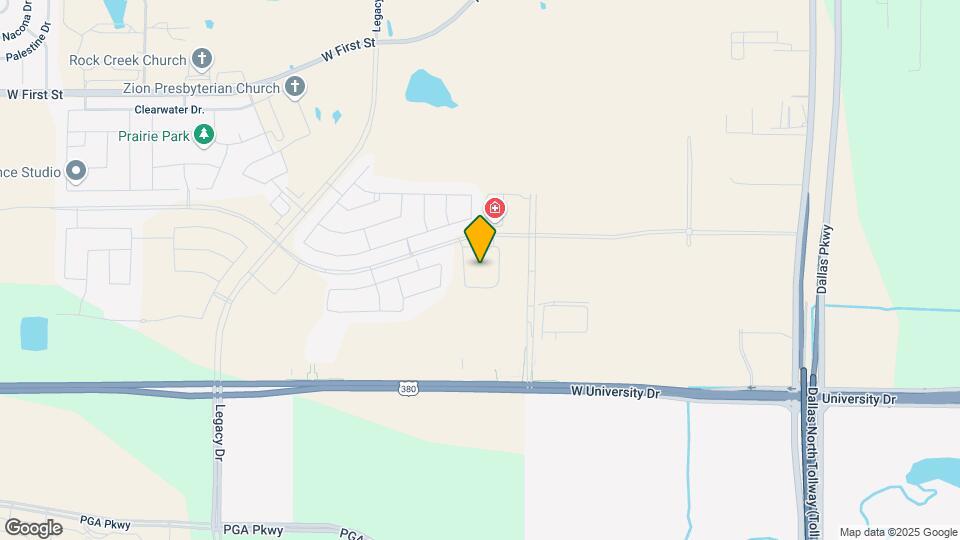 Alders Prosper 55+ Active Adult Luxury Living Map and Location Details