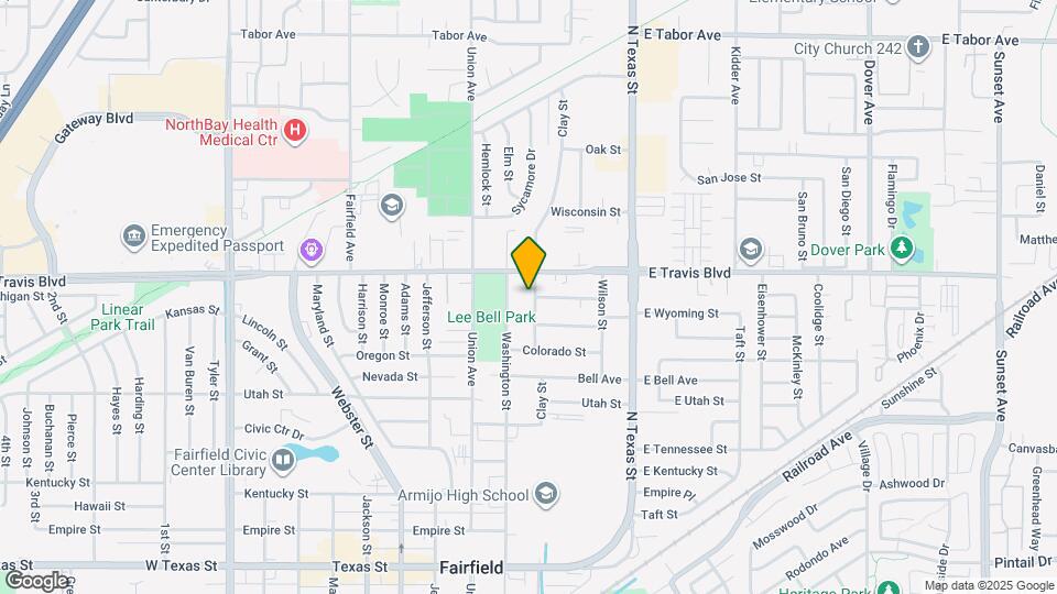 1501 Clay St Map and Location Details