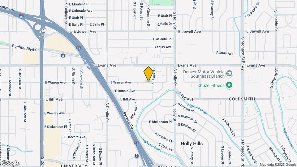 5250 E Warren Ave Map and Location Details