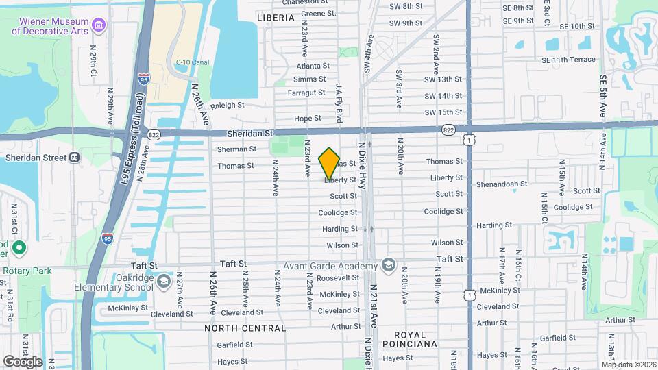 2212 Liberty St Map and Location Details