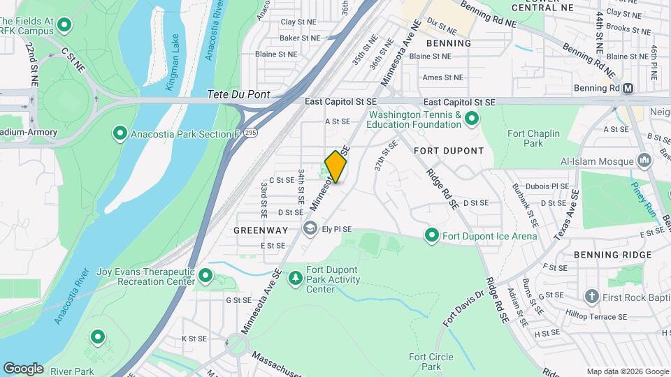 3509 Minnesota Ave SE Map and Location Details