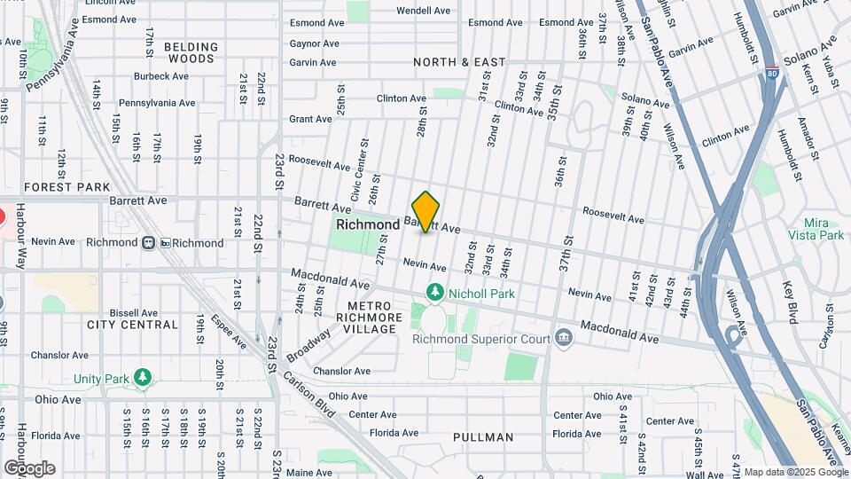 454 29th St Map and Location Details