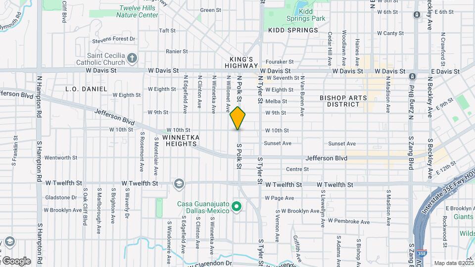 1000 W 10th St Map and Location Details