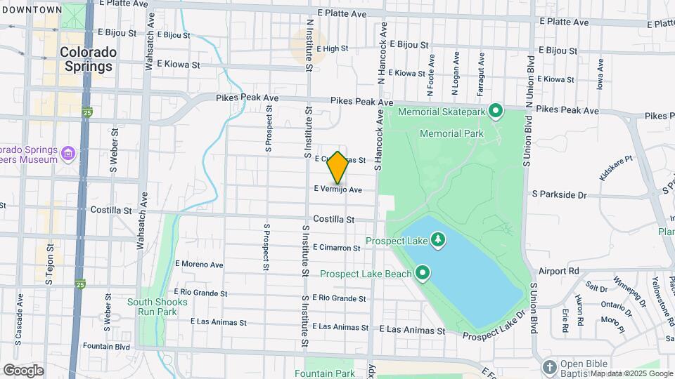 939 E Vermijo Ave Map and Location Details