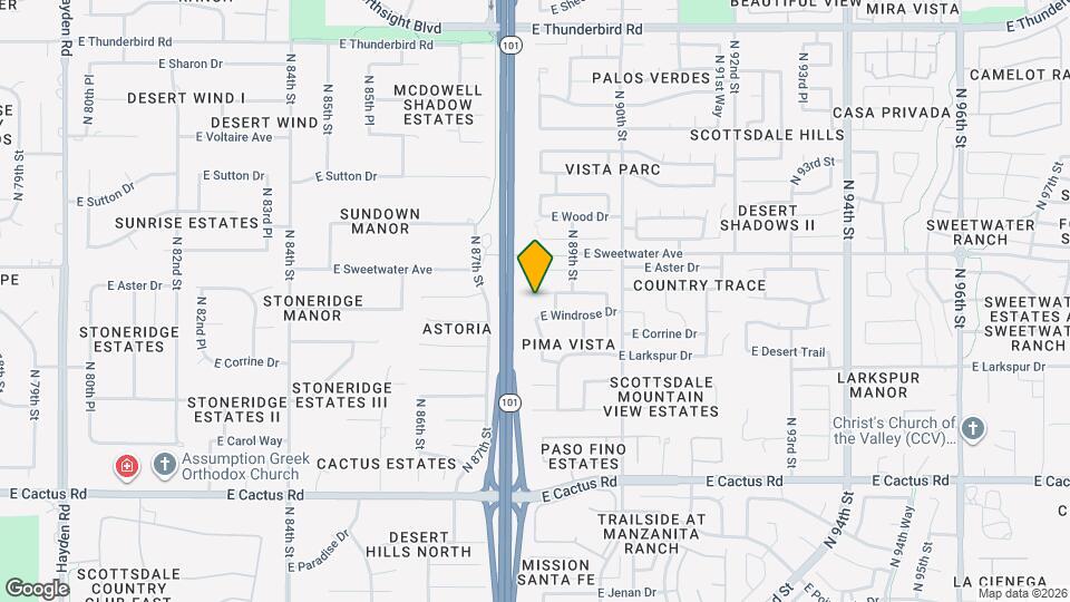 8817 E Dahlia Dr Map and Location Details