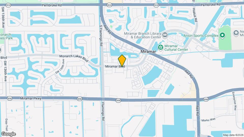 12162 SW 25th Ct Map and Location Details