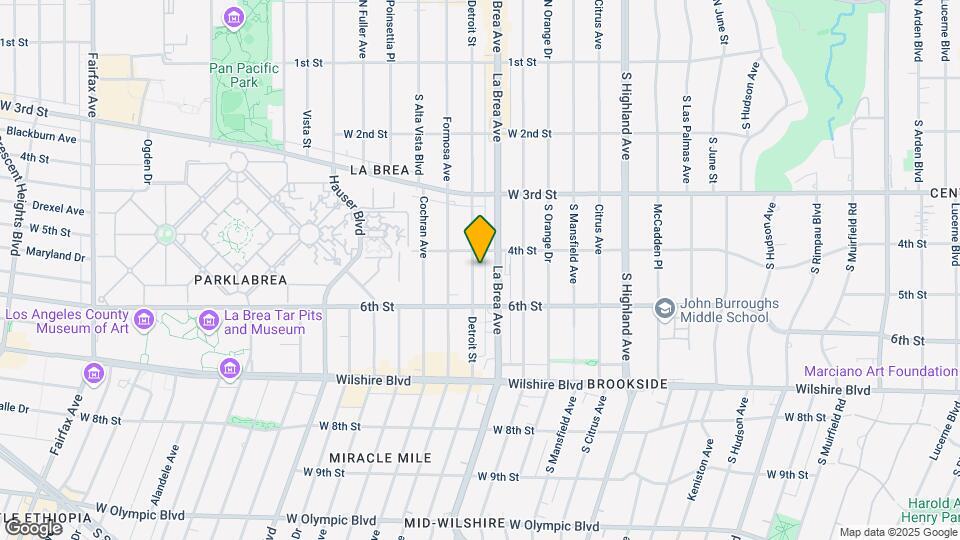420 S Detroit St Map and Location Details