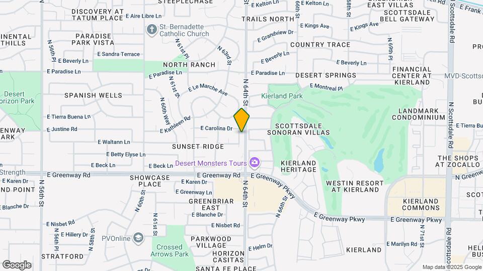 15641 N 63rd Way Map and Location Details