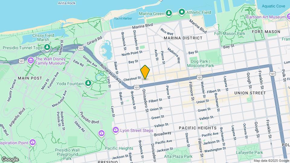 3232 Divisadero St Map and Location Details