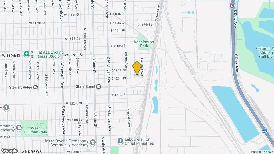 12025 S Prairie Ave Map and Location Details