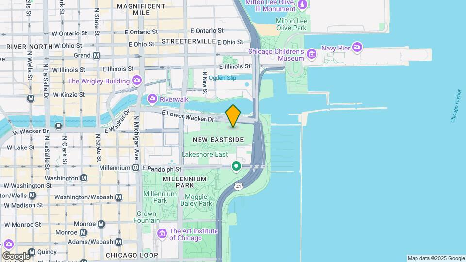 445 E Waterside Dr Map and Location Details