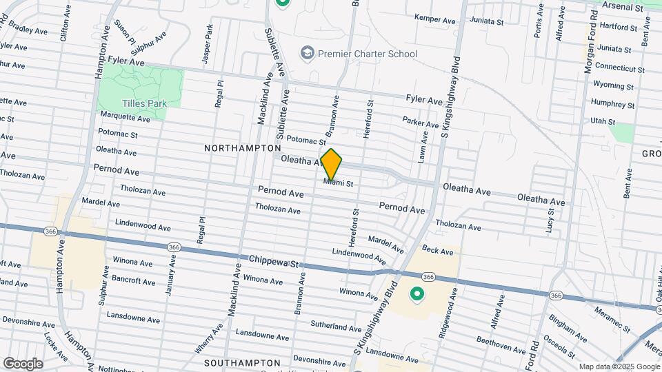 5050 Miami St Map and Location Details