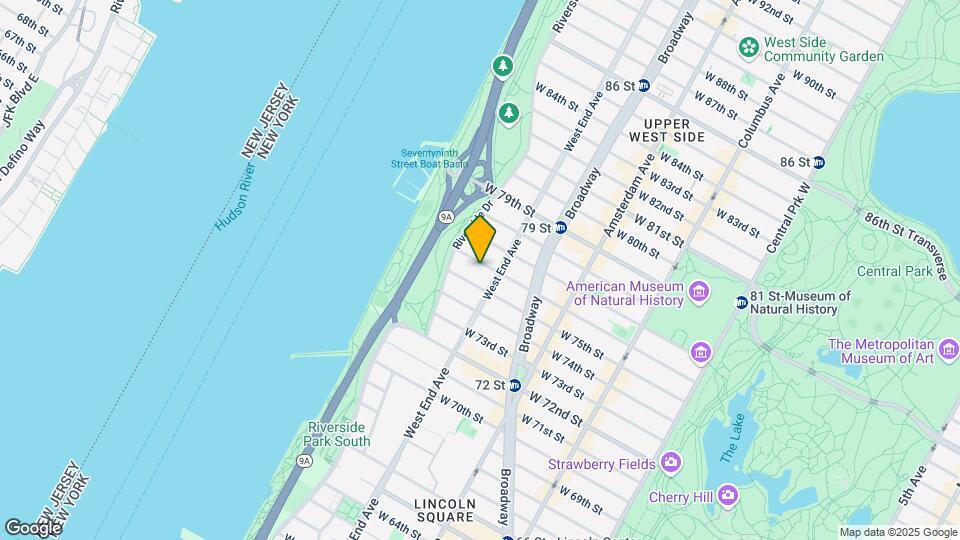 306 W 76th St Map and Location Details