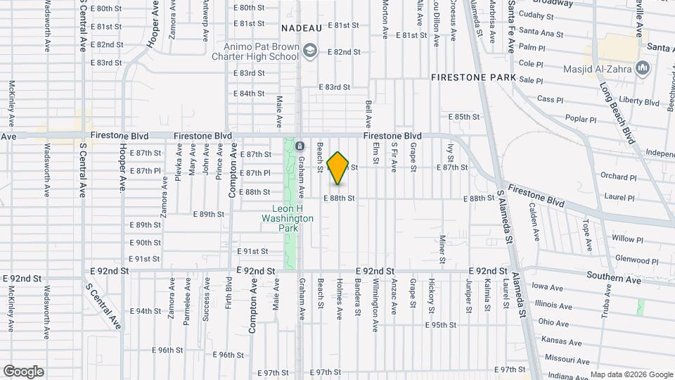 8725 1/2 Holmes Ave Map and Location Details