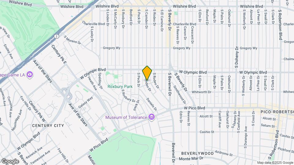 9560 1/2 W Olympic Blvd Mapa y Detalles de la Ubicación