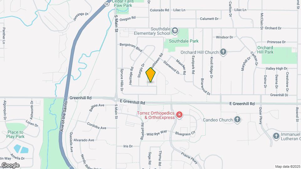 424 Heritage Rd Map and Location Details