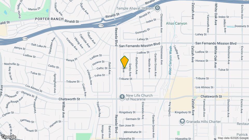 10908 Canby Ave Map and Location Details