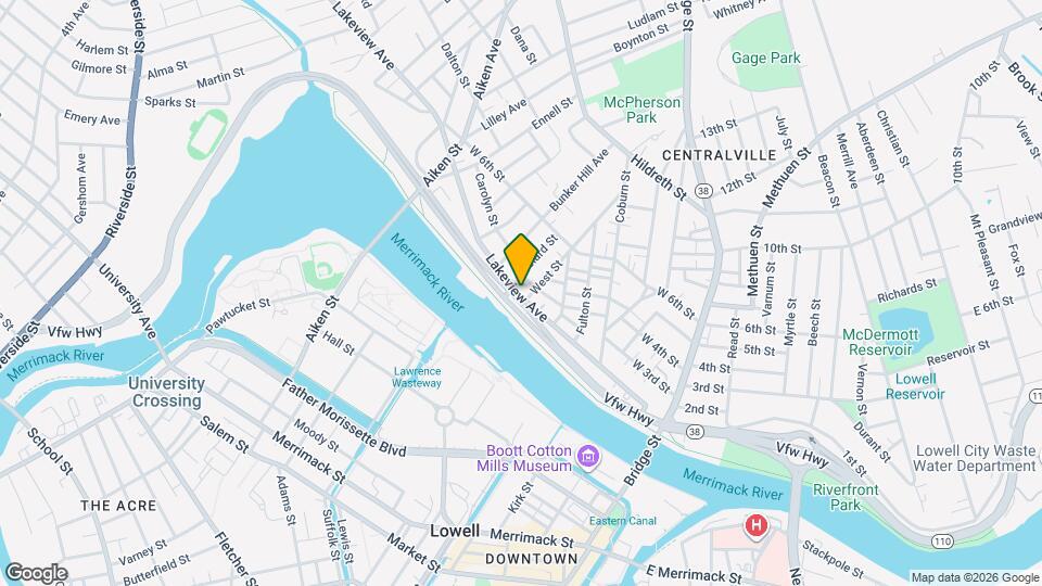 405 Lakeview Ave Map and Location Details