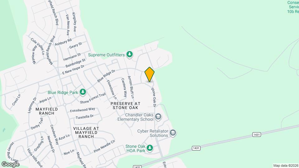 4304 Stone Oak Dr Map and Location Details