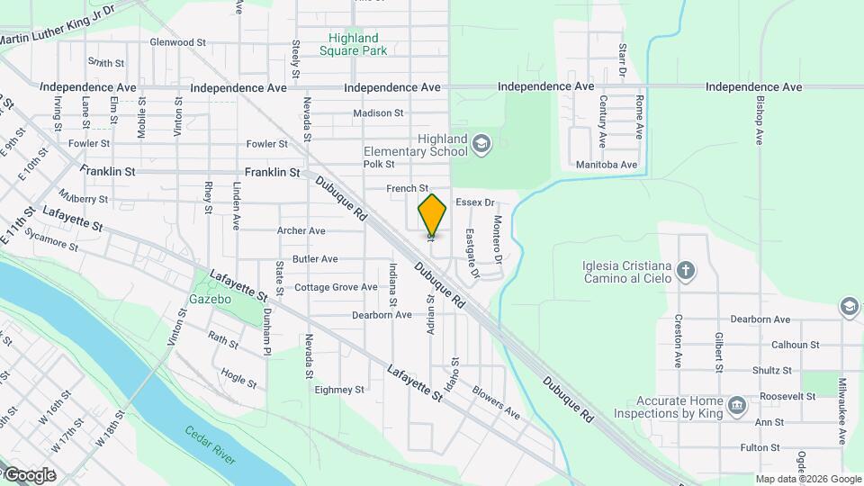 820 Adrian St Map and Location Details