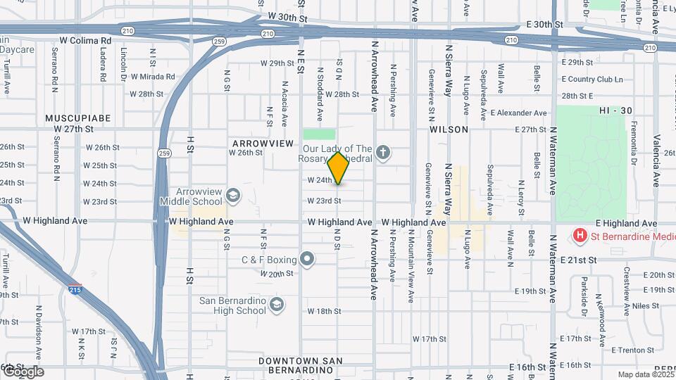 2355 N D St Map and Location Details