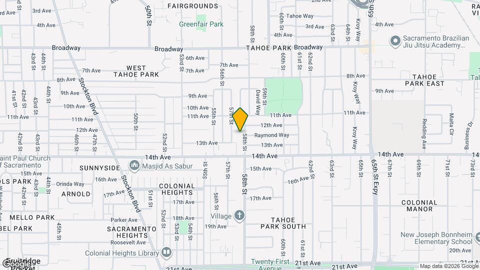 3726 58th St Map and Location Details