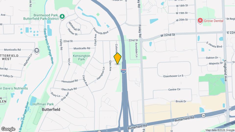 560 Glen Pl Map and Location Details