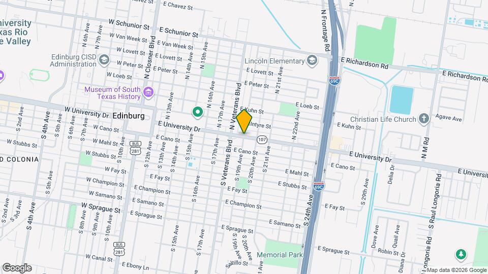 25 S 19th Ave Mapa y Detalles de la Ubicación