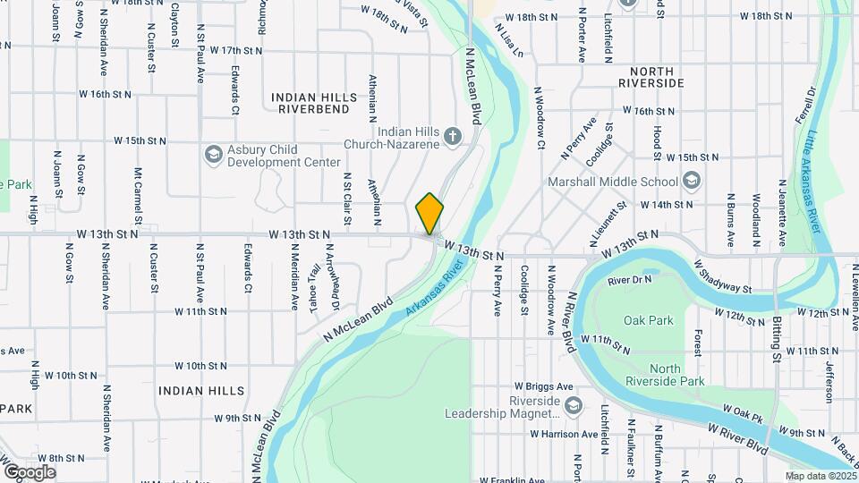 2019 W 13th St N Map and Location Details