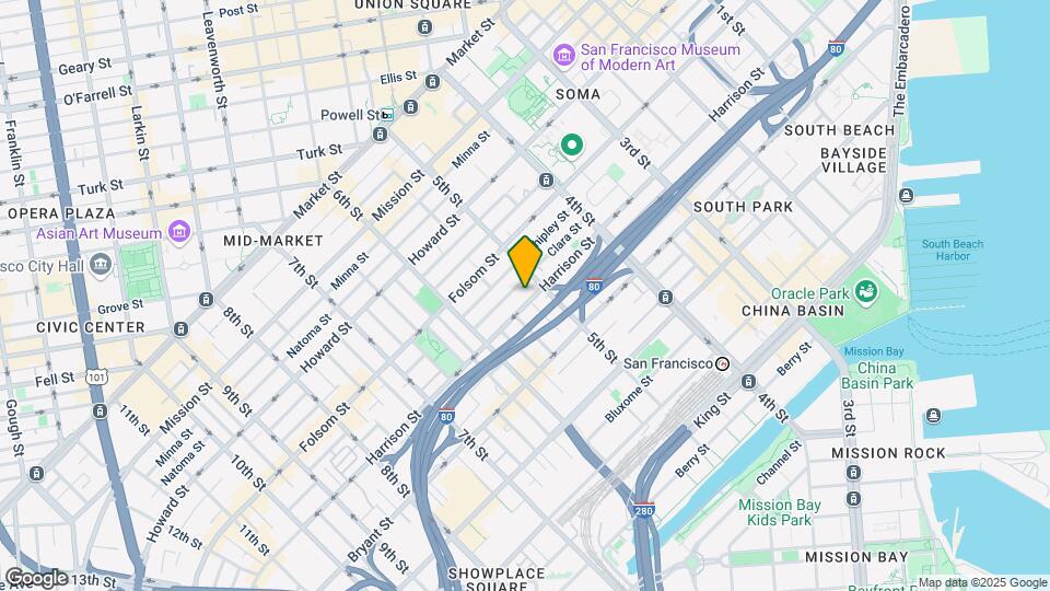 920 Harrison St Map and Location Details