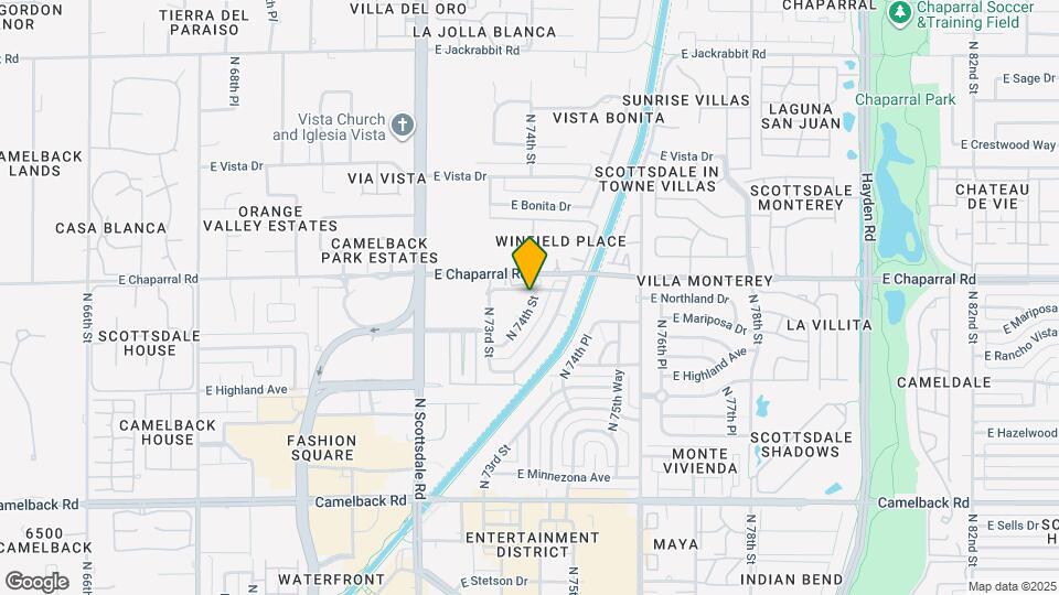 4938 N 74th St Map and Location Details