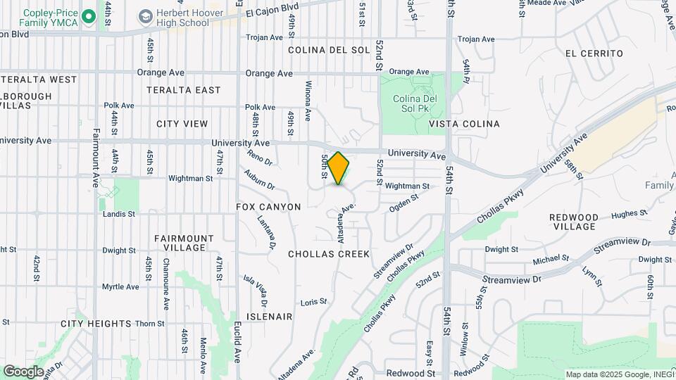 5035-5043 Wightman St Mapa y Detalles de la Ubicación