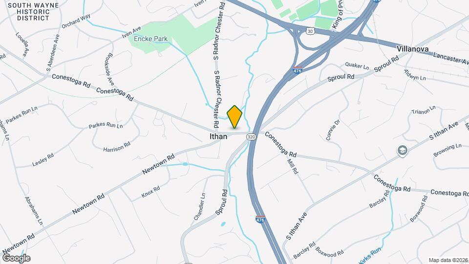 625 Conestoga Rd Map and Location Details