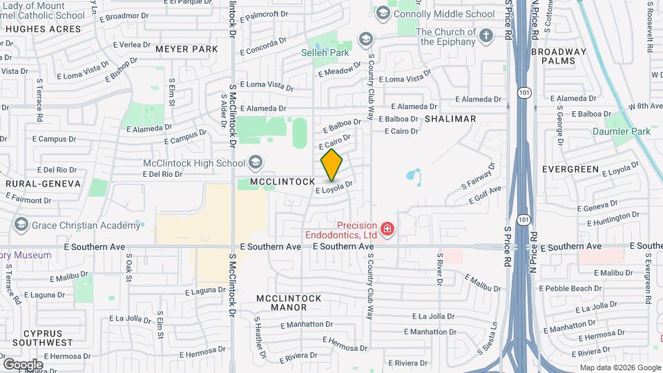 1932 E Loyola Dr Map and Location Details