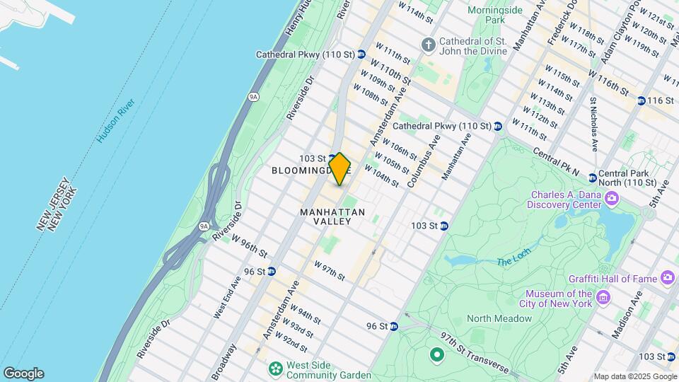 856 Amsterdam Ave Map and Location Details