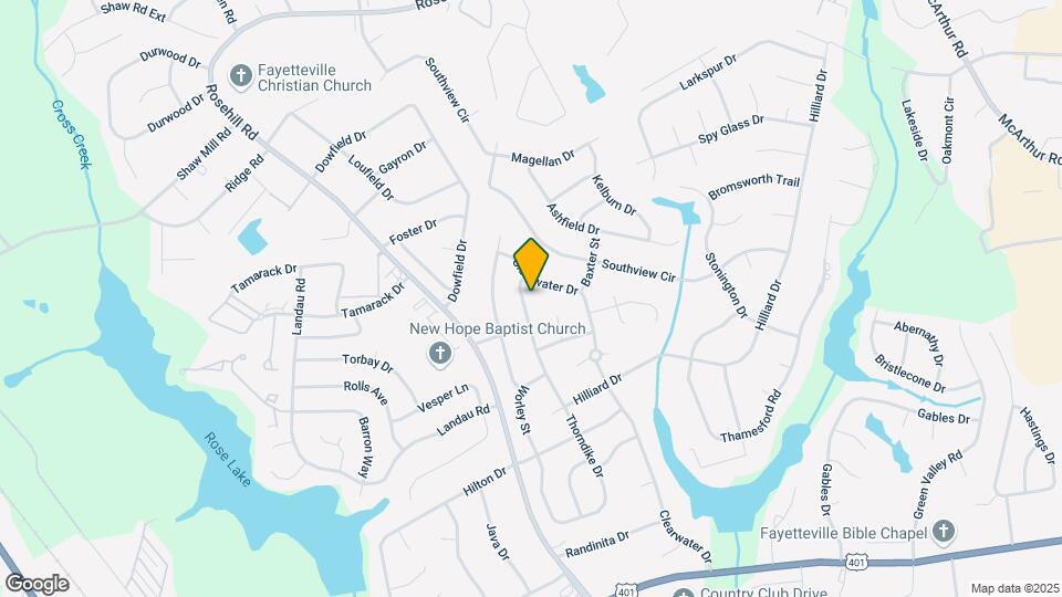 3638 Thorndike Dr Map and Location Details