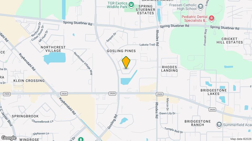 21406 Snow Goose Ct Map and Location Details
