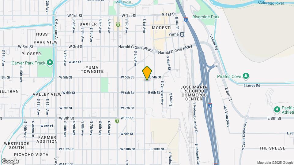 531 S 1st Ave Map and Location Details