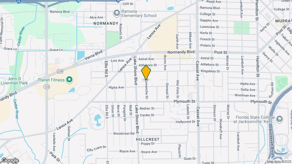 1130 Comanche St Map and Location Details